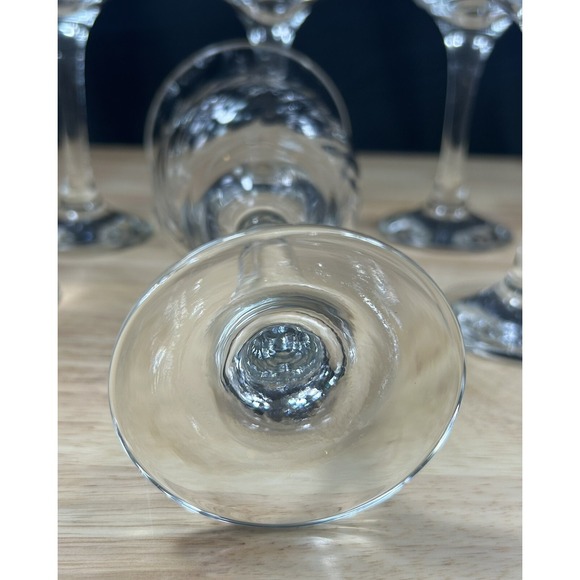 Cristal d'Arques-Durand blown Vintage Wine Glasses Swirled twisted pattern Set-8 - Picture 6 of 6